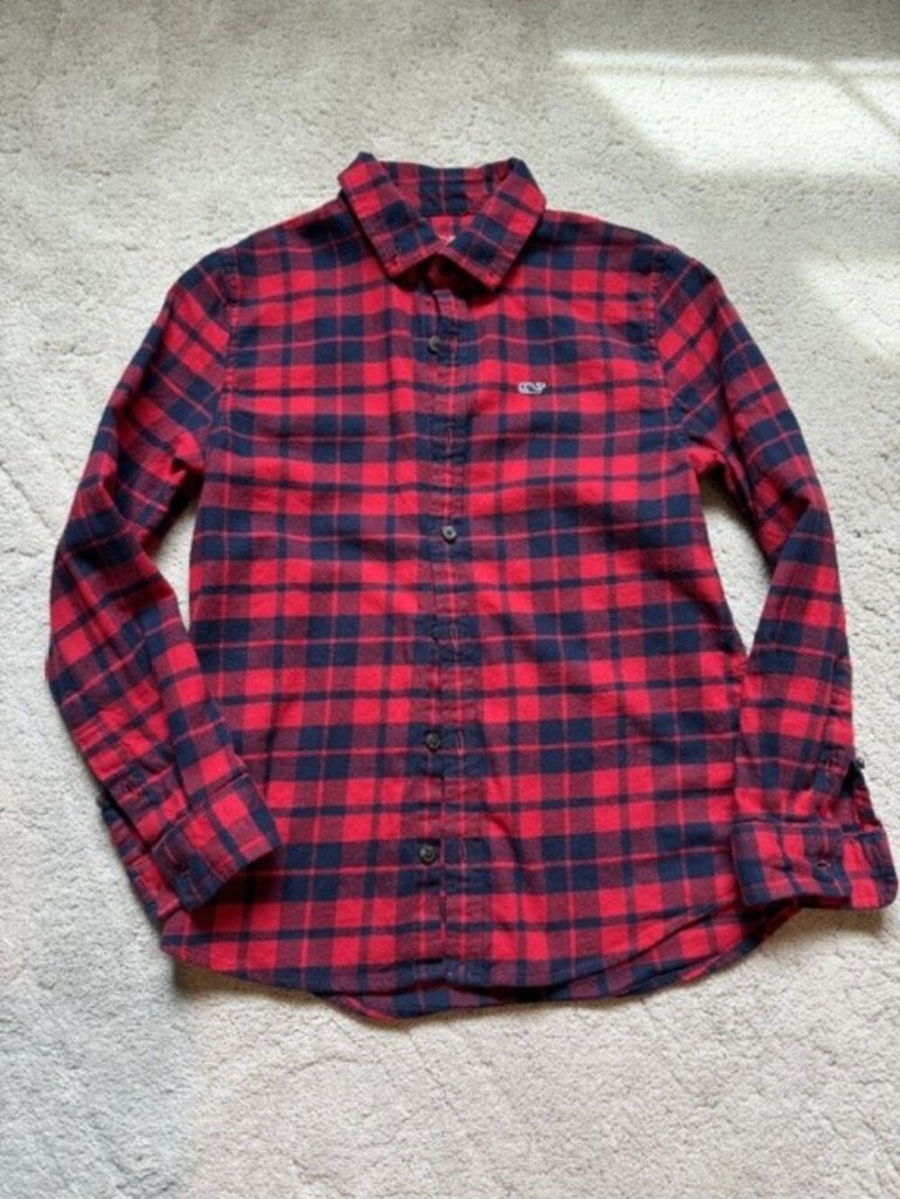Boys Vineyard Vines Flannel Buttondown - Size Boys M (12-14)